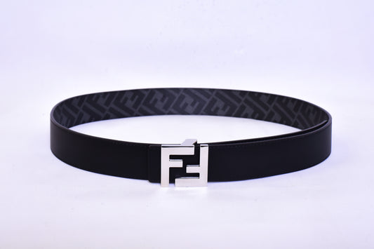 Fendi Silver Logo Belt