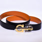 Ferragamo Logo Black Belt