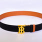 Burberry TB Logo Black Orange Belt