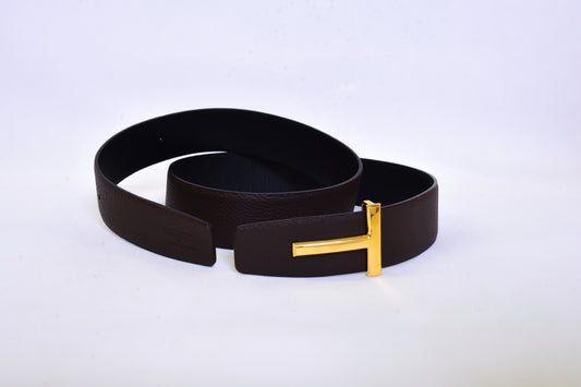 Tom Ford Logo Brown Belt