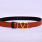 Valentino Logo Black Orange Belt