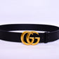 Gucci GG Golden Logo Black Belt