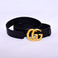 Gucci GG Golden Logo Black Belt