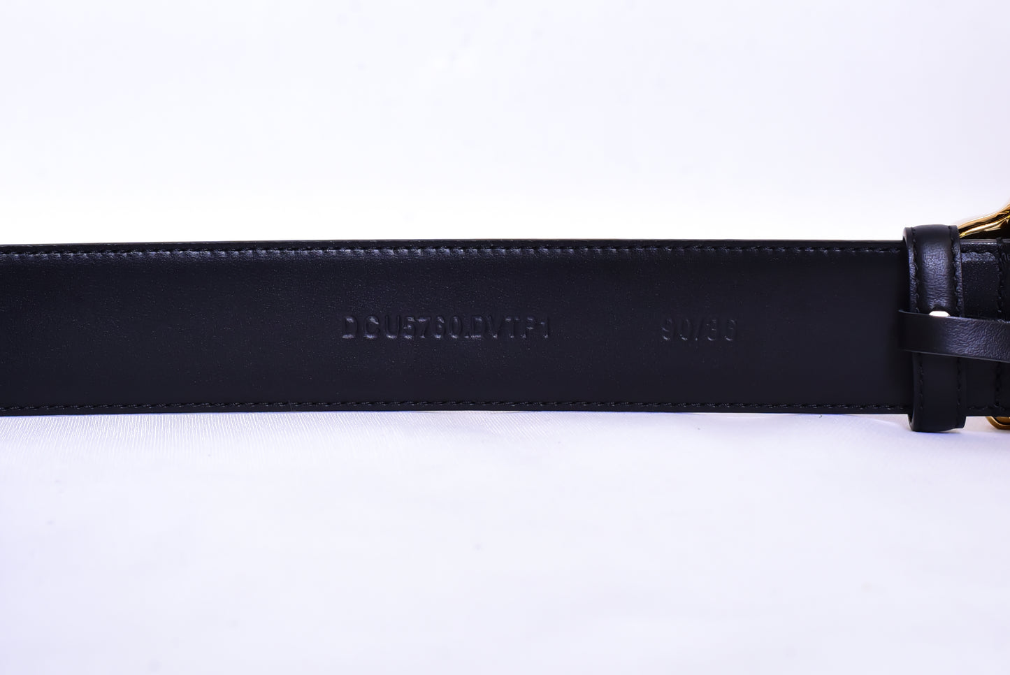 Versace Golden Logo Black Belt