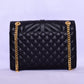 YSL Black Texture Leather Bag