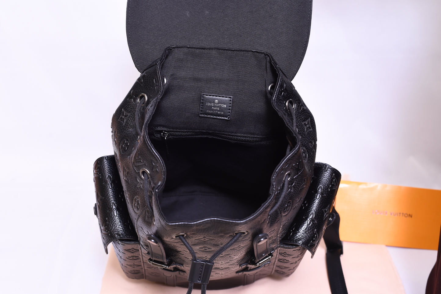 LV Black Backpack Bag