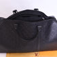 LV Black Embossed Leather Travel Bag