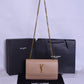 YSL Golden Logo Light Brown Bag