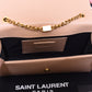 YSL Golden Logo Light Brown Bag