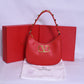 Valentino Golden Logo Red Bag