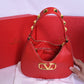 Valentino Golden Logo Red Bag