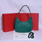 Valentino Golden Logo Green Bag