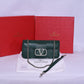 Valentino Silver Logo Green Small Bag