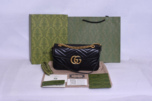 Gucci GG Logo Black Bag