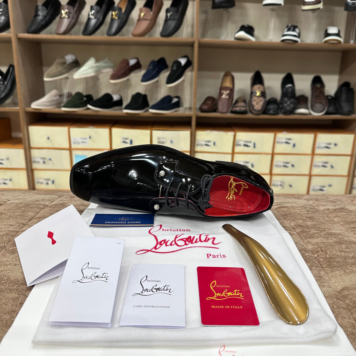 Christian Louboutin Chambeliss Patent Major Shoes