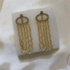 Hermes Chain Golden Earrings