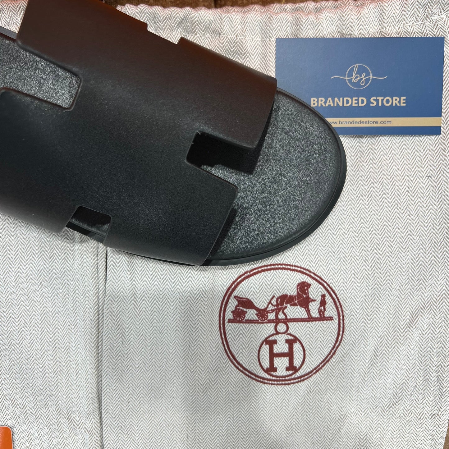 Hermes Men's Sandal Full Black