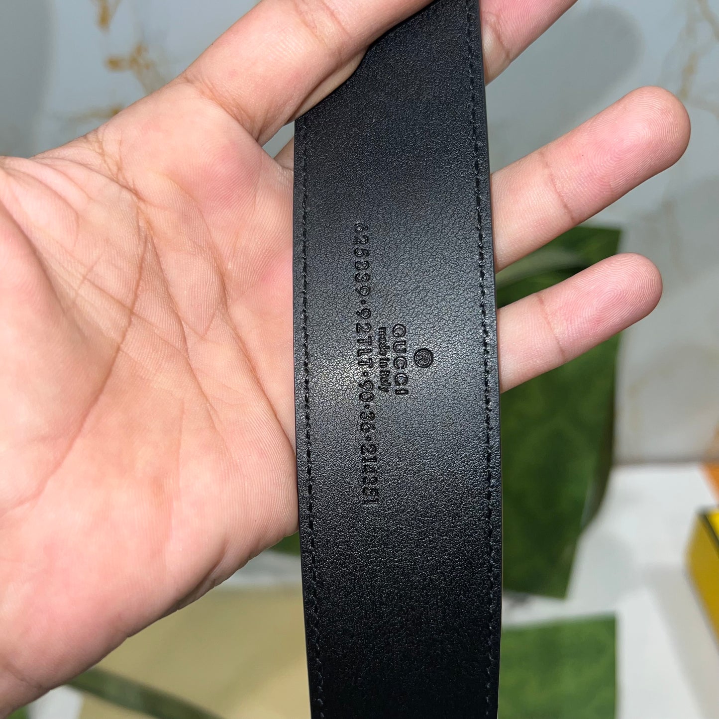 Gucci Interlocking G Buckle Black Belt