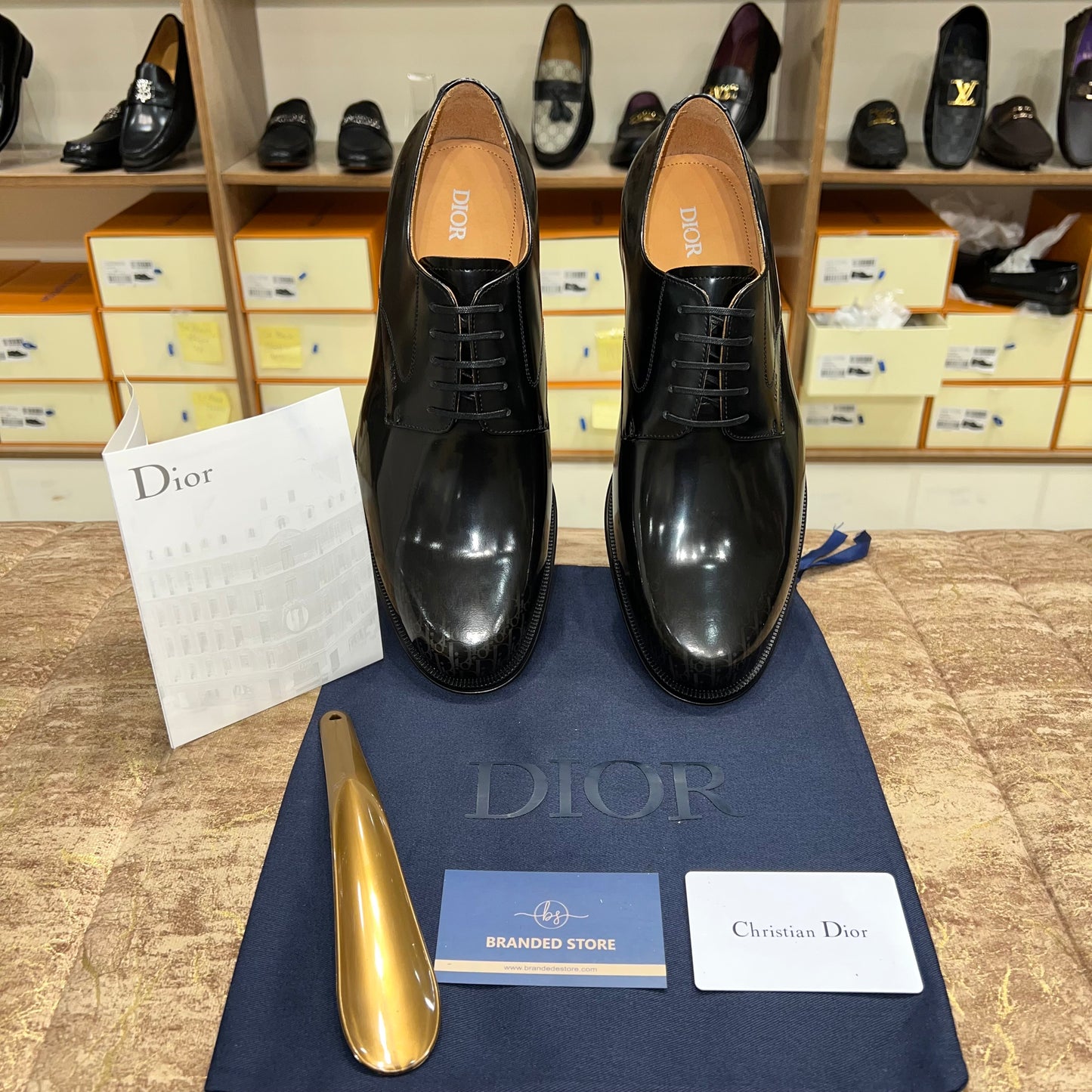 Dior Logo Printed Timeless Oxford Shoes