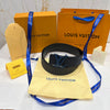 LV Blue Logo Reversible Belt Blue / Black