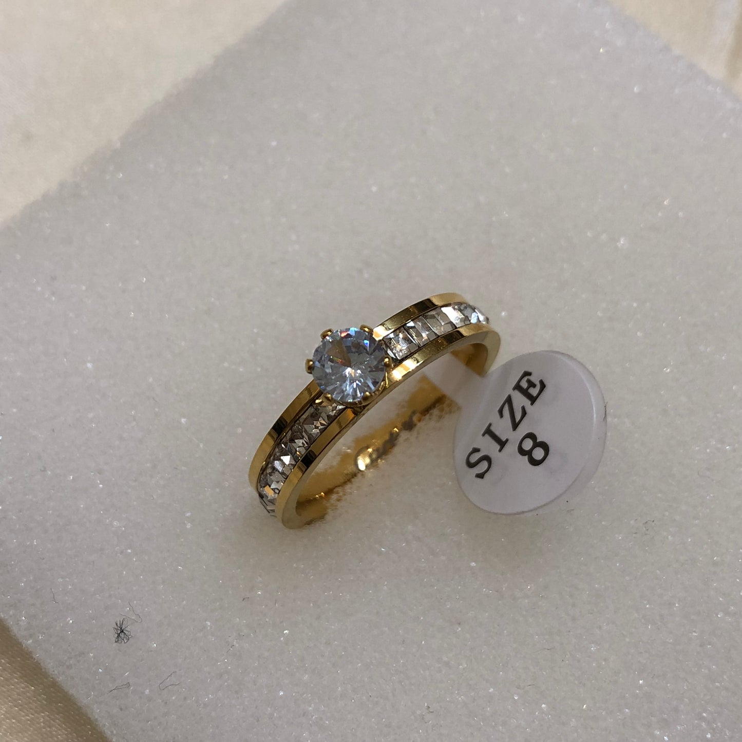 Cartier White Diamond Golden Ring