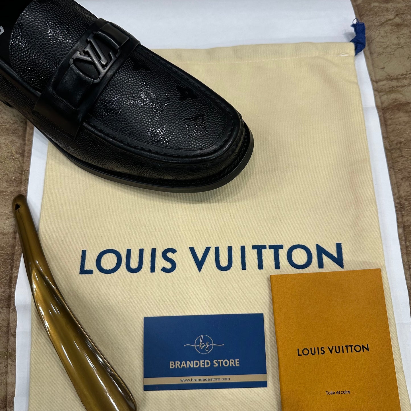 Louis Vuitton Black Shine Pro Major Loafer
