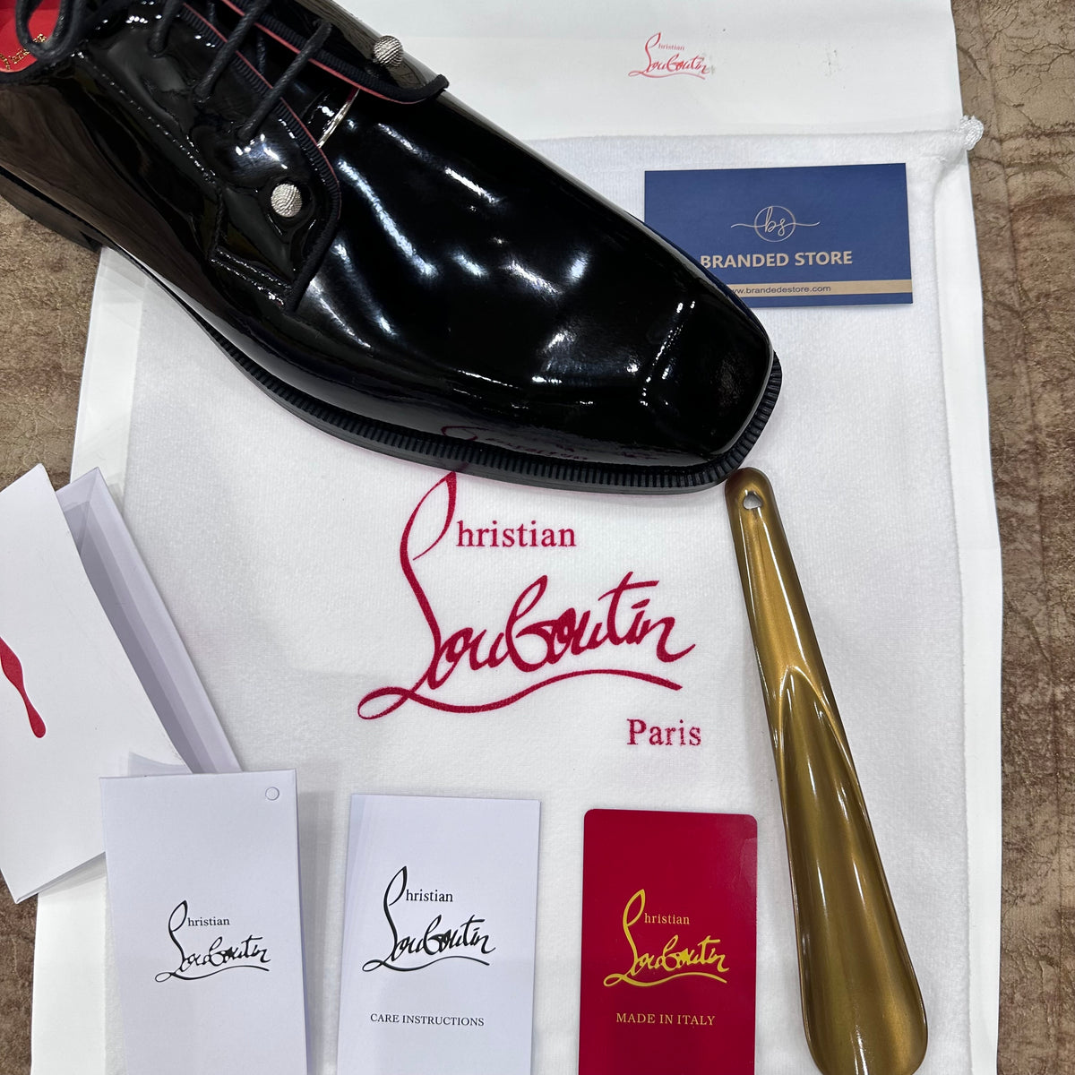 Christian Louboutin Chambeliss Patent Major Shoes