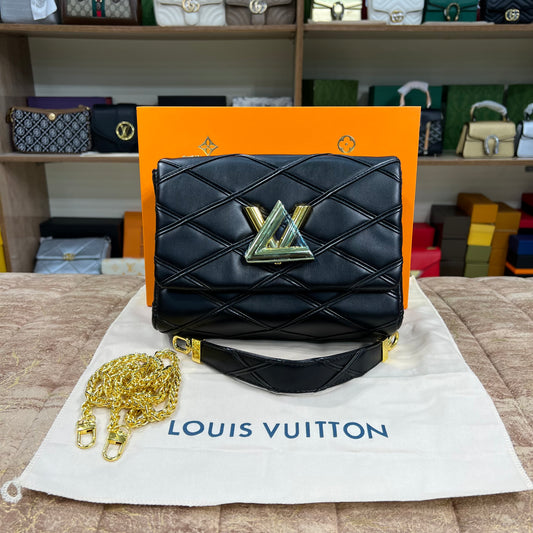 Louis.Vuitton New Logo Black Bag