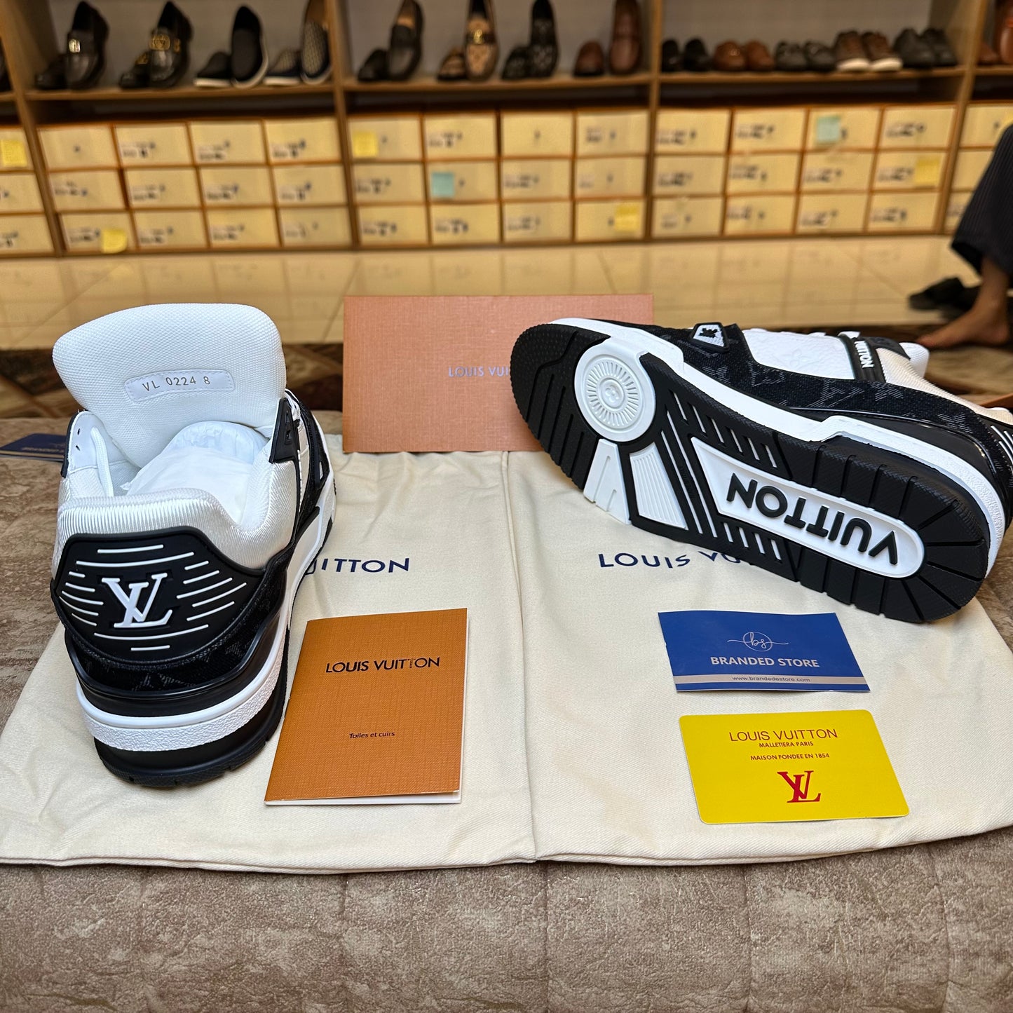 Louis Vuitton Trainer Sneaker - White Embossed