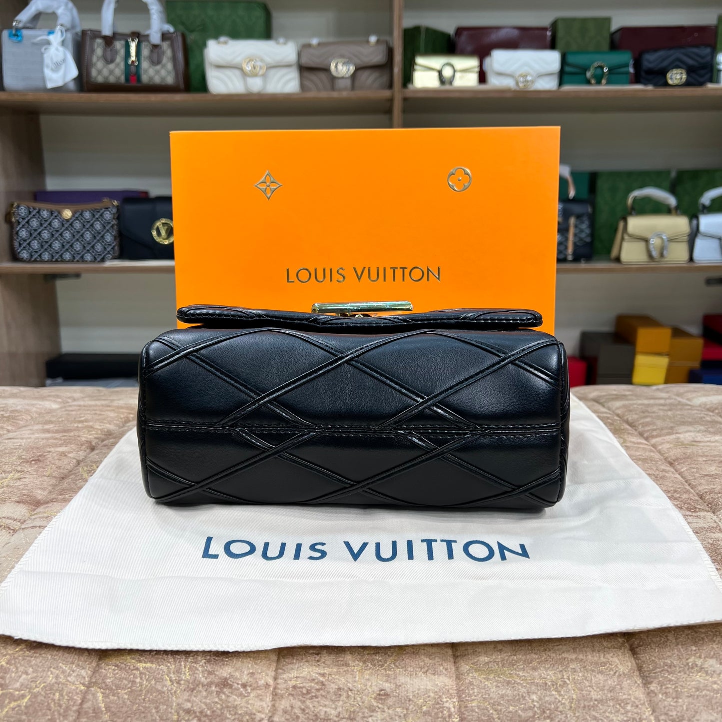 Louis.Vuitton New Logo Black Bag