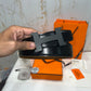 Hermes H Black Buckle Belt Reversible Brown Black