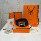 Hermes H Silver Buckle Belt Reversible Black