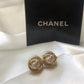 Chanel CC Golden Earrings