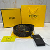 Fendi FF Golden Buckle Reversible Belt Black/Brown