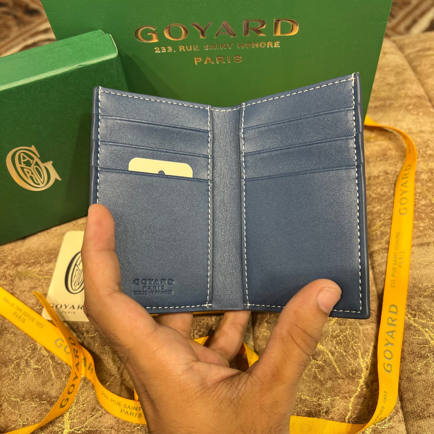 GoYard Bifold Wallet Blue