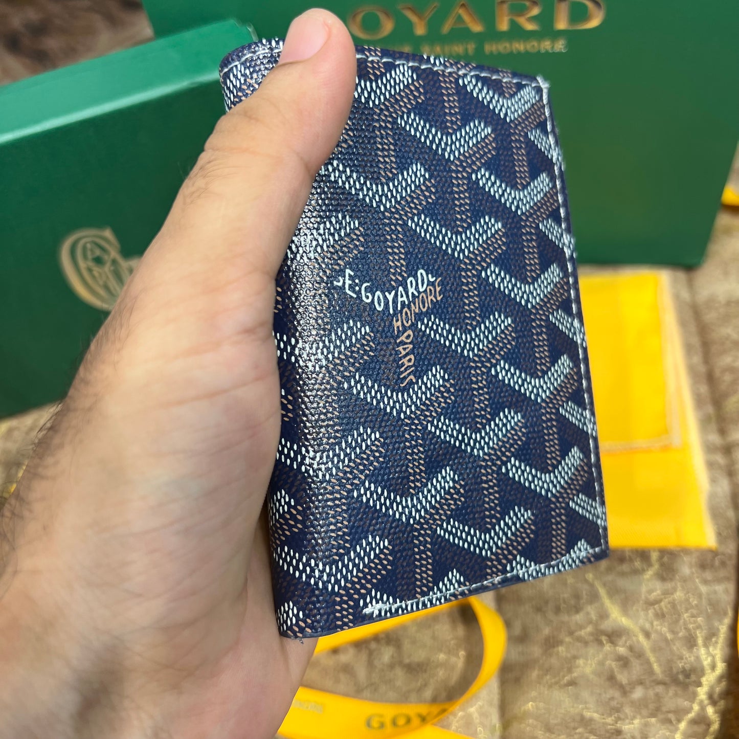 GoYard Bifold Wallet Blue