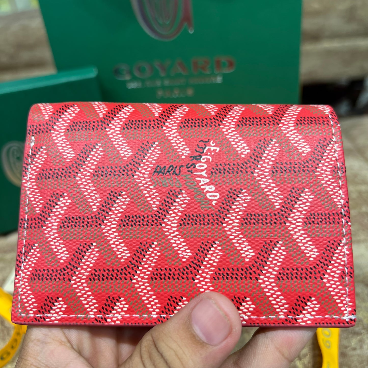 GoYard Bifold Wallet Red