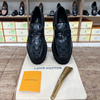 . Louis.Vuitton Black High Heel Major Loafers