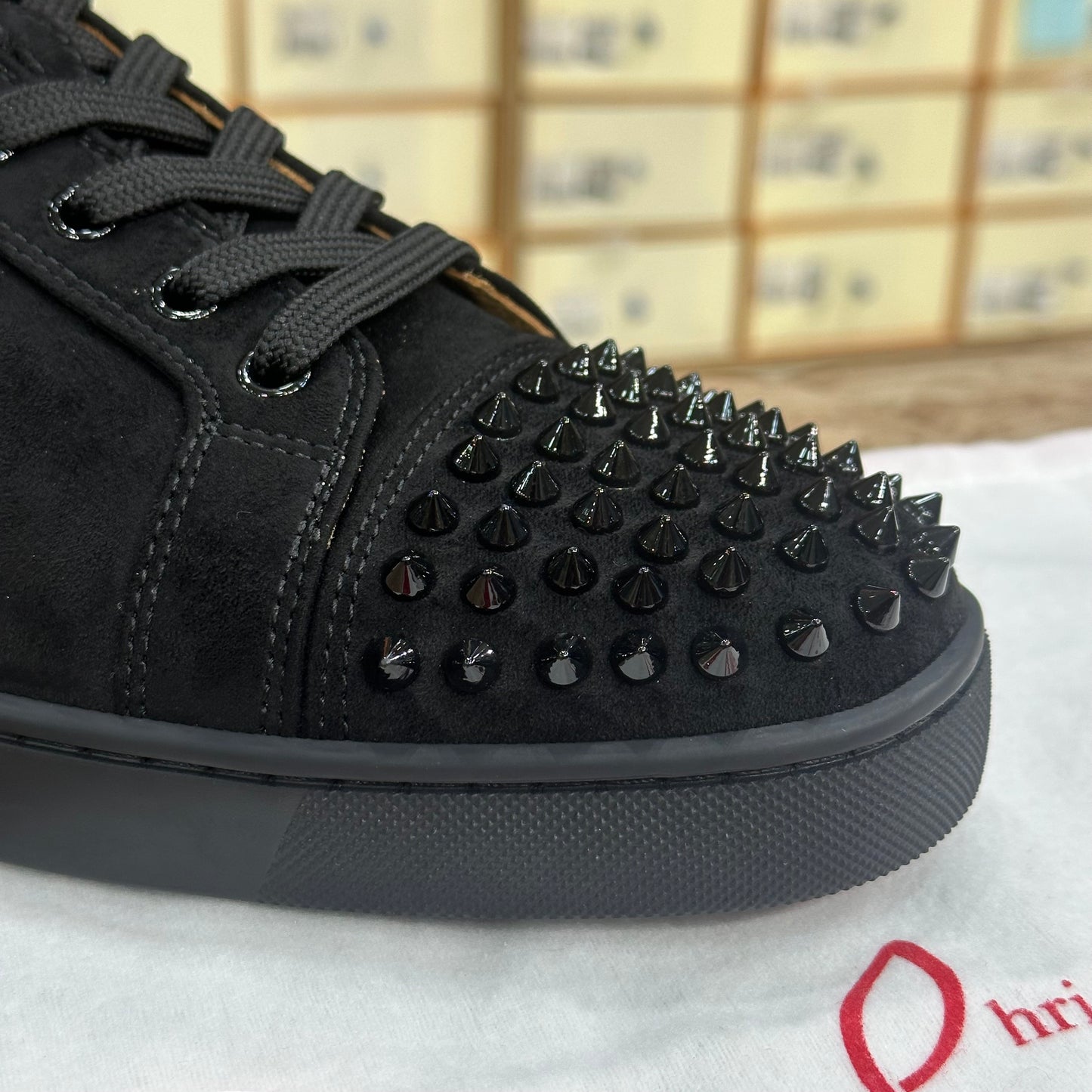 Christian Louboutin Sneakers Louis Junior Spikes - Black