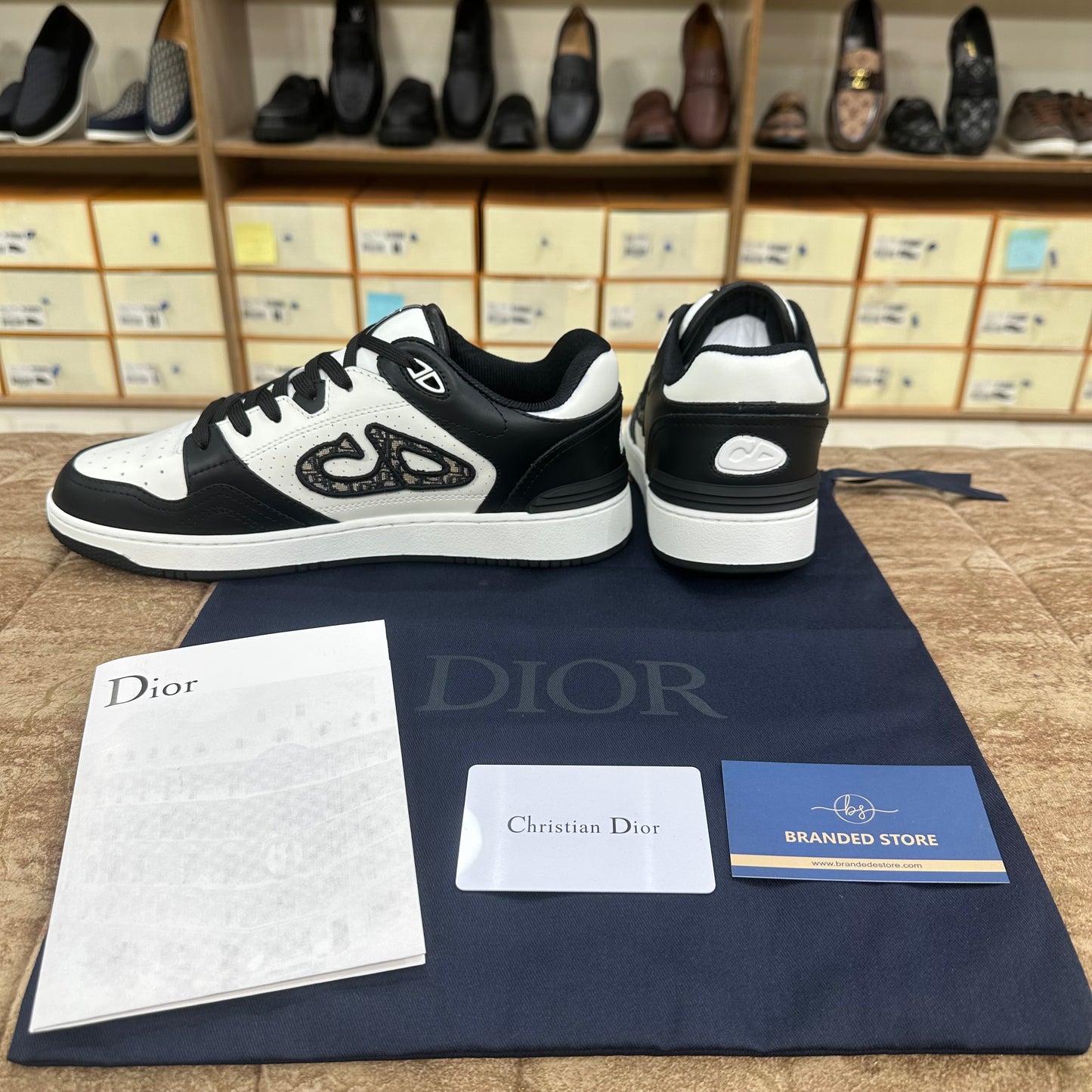 Dior - B57 Uptown Low-Top Sneaker - Black & White