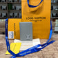 LV White Logo Pocket Organizer Wallet