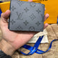 LV Grey Printed Logo Wallet