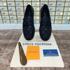 . Louis.Vuitton Black Shine Pattern Major Loafers