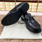 . Fendi Black Logo Embossed Major Loafers