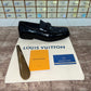 . Louis.Vuitton Black Shine Pattern Major Loafers