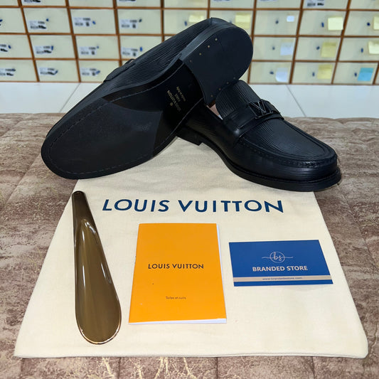 . Louis.Vuitton Black Lining Major Loafers