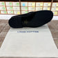 . Louis.Vuitton Black Embossed Major Loafers