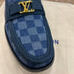 Louis.Vuitton Blue Check Major Loafers