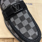 . Louis.Vuitton Black Check Major Loafers