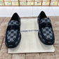 . Louis.Vuitton Black Check Major Loafers